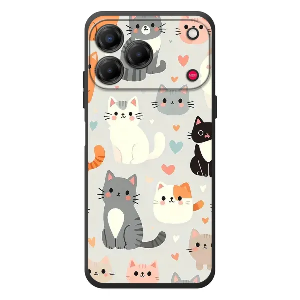 Чехол с принтом «Коллаж котов» для ZTE Nubia V80 Design