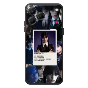 Чехлы Венсдей на ZTE Nubia V80 Design Уэнсдей (AlphaPrint) (коллаж Уэнздей)