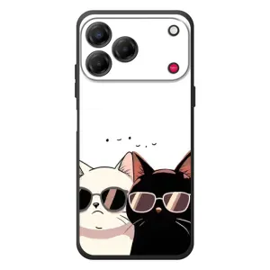 Чехол с рисунком кот на ZTE Nubia V80 Design (Коты в очках)