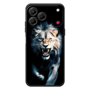 Чехол с картинкой «Хищники» для ZTE Nubia V80 Design (Лев в темноте)