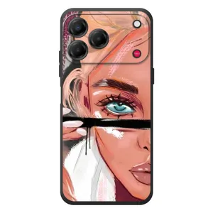Чехол с печатью для ZTE Nubia V80 Design - (Мода) (AlphaPrint) (Макияж)