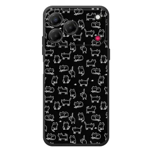 Чехол с принтом для ZTE Nubia V80 Design (AlphaPrint) Модные коты (Меленькие котики)