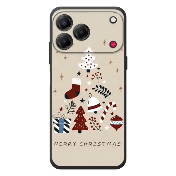 Чехол с принтом «Merry Christmas» для ZTE Nubia V80 Design