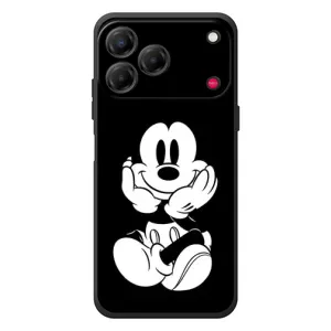 Эксклюзивный чехол для ZTE Nubia V80 Design (AlphaPrint - Мультяшные) (Микки на черном)