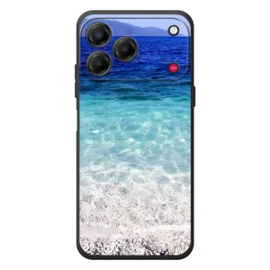 Силиконовый чехол с КАРТИНКАМИ лето для ZTE Nubia V80 Design (AlphaPrint) (Море)