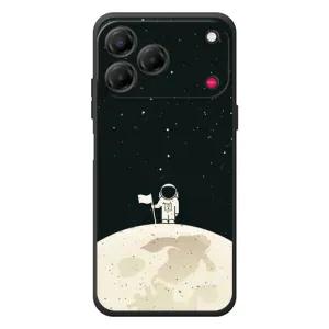 Космические Чехлы для ЗТЕ Нубия В80 Дизайн (VPrint) (На луне)