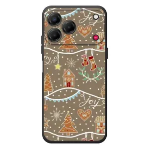 Новогодние, Праздничные Чехлы для ZTE Nubia V80 Design - 2024 год (Новогодние пряники)