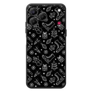Новогодние, Праздничные Чехлы для ZTE Nubia V80 Design - 2024 год (Новогодний фон)