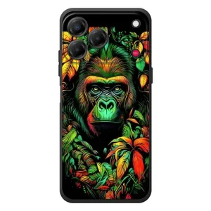 Чехол с Обезьянами ZTE Nubia V80 Design - (AlphaPrint) (Обезьяна в тропиках)