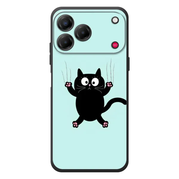 Чехол с принтом «Падающий кот» для ZTE Nubia V80 Design
