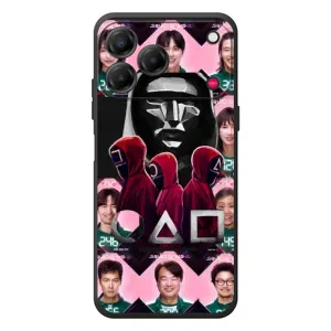 Чехол Гра в кальмара для ZTE Nubia V80 Design (Участники Игра кальмара)