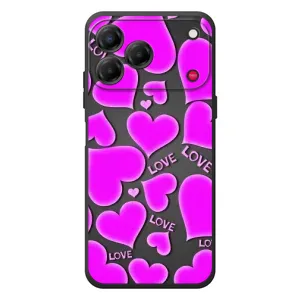 Чехлы для любимой на ЗТЕ Нубия В80 Дизайн (VPrint) (Pink hearts)