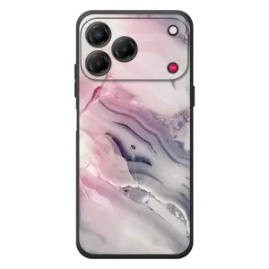 Мраморный чехол на ZTE Nubia V80 Design (VPrint) (Пурпурный Мрамор)