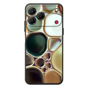 Мраморный чехол на ZTE Nubia V80 Design (VPrint) (Радужный Мрамор)