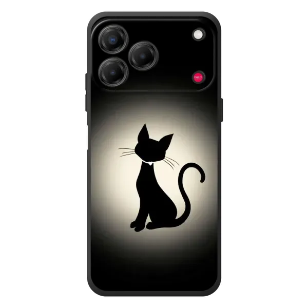 Чехол с принтом «Силуэт котика» для ZTE Nubia V80 Design