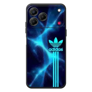 Чехлы Адидас для ZTE Nubia V80 Design (AlphaPrint) (Синий Адидас)
