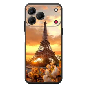 Чехол Эйфелева Башня для ZTE Nubia V80 Design - (AlphaPrint) (Солнечная башня)