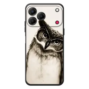 Чехол с птицами на ZTE Nubia V80 Design (VPrint) (Сова)