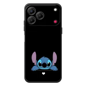 Чехол с принтом Стич на ZTE Nubia V80 Design (Стич на черном)
