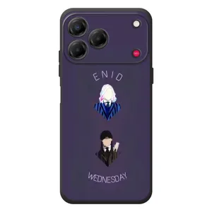 Чехлы Венсдей на ZTE Nubia V80 Design Уэнсдей (AlphaPrint) (Уэнздей и подруга)