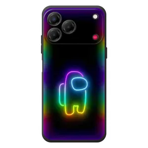Чехол Амонг Ас для ZTE Nubia V80 Design (AlphaPrint) (Яркий скин)