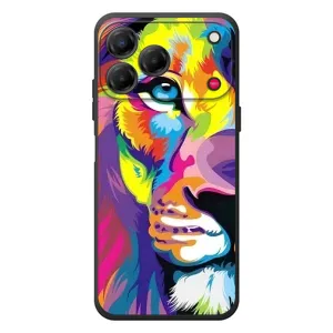 Чехол со Львом для ZTE Nubia V80 Design (VPrint) (Яркий Лев)