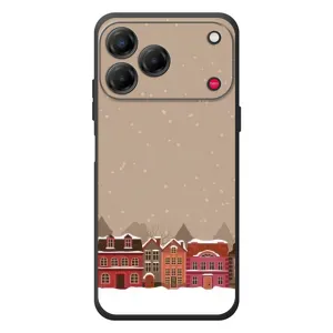 Новогодние, Праздничные Чехлы для ZTE Nubia V80 Design - 2024 год (Зимний город)