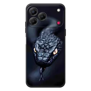 Чехол с картинкой «Хищники» для ZTE Nubia V80 Design (Черная змея)