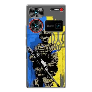 Чехлы с картинкой ЗСУ для ZTE Nubia Z60 Ultra (AlphaPrint) (АРТ солдат)