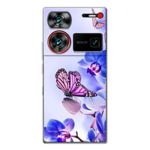 Чехлы с Цветами для ZTE Nubia Z60 Ultra (VPrint) (Бабочка на цветочке)