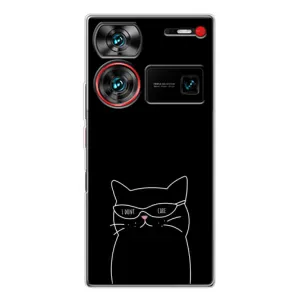 Чехол с рисунком кот на ZTE Nubia Z60 Ultra (Равнодушный кот)