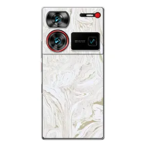 Мраморный чехол на ZTE Nubia Z60 Ultra (VPrint) (Белый мрамор)