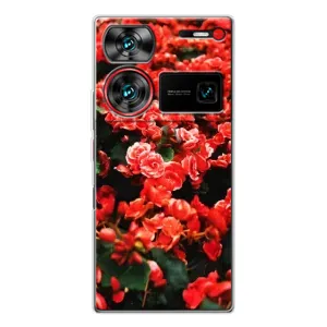 Чехлы с Цветами для ZTE Nubia Z60 Ultra (VPrint) (Цветы красные)