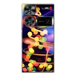 Чехол с принтом «Елка с гирлянд» для ZTE Nubia Z60 Ultra