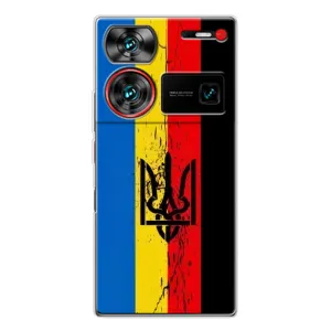 Украинские Чехлы для ZTE Nubia Z60 Ultra с картинкой УПА (AlphaPrint) (Флаг УПА)