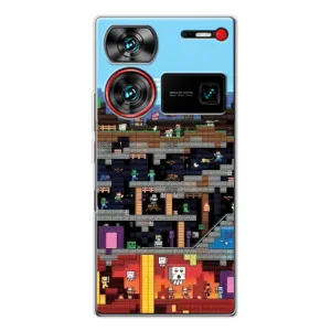 Чехол Майнкрафт на ZTE Nubia Z60 Ultra (AlphaPrint) Minecraft (фон Minecraft)