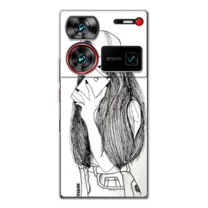 Чехол с печатью для ZTE Nubia Z60 Ultra - (Мода) (AlphaPrint) (Фото девочки)
