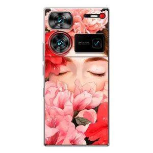 Чехлы (ART) Цветы на ZTE Nubia Z60 Ultra (VPrint) (Глаза в цветах)
