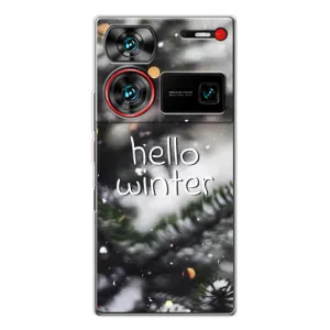 Новогодние, Праздничные Чехлы для ZTE Nubia Z60 Ultra - 2024 год (Hello winter)