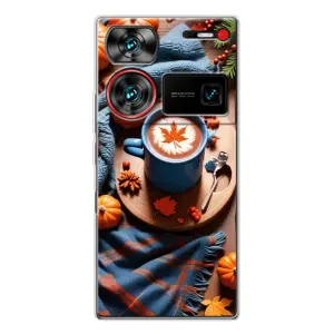 Чохол з унікальним дизайном 'Осінь з кавою' для ZTE Nubia Z60 Ultra (Кава і гарбузики)