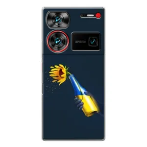 Чехол для Патриота Украины ZTE Nubia Z60 Ultra - (AlphaPrint) (Коктейль молотова)