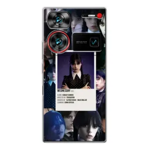 Чохли Венсдей на ZTE Nubia Z60 Ultra Уенсдей (AlphaPrint) (колаж Венздей)