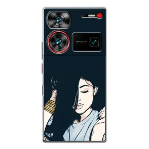 Чехол с печатью для ZTE Nubia Z60 Ultra - (Мода) (AlphaPrint) (Красивая девочка)