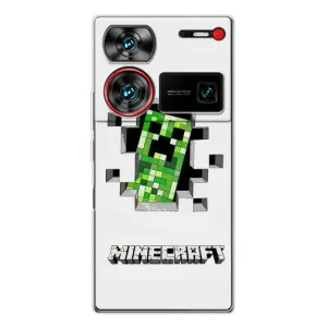 Чехол Майнкрафт на ZTE Nubia Z60 Ultra (AlphaPrint) Minecraft (крипер Майнкрафт)