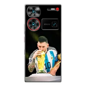 Чехлы для ZTE Nubia Z60 Ultra (Leo чемпион) (AlphaPrint) (Кубок Месси)
