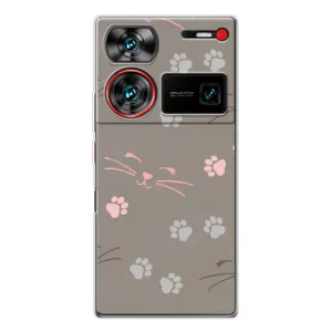 Чехол с рисунком кот на ZTE Nubia Z60 Ultra (Лапы и усы)