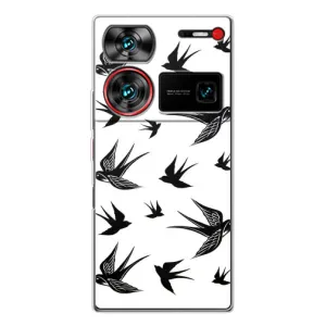 Чехол с птицами на ZTE Nubia Z60 Ultra (VPrint) (Ласточки)