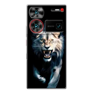 Чехол с картинкой «Хищники» для ZTE Nubia Z60 Ultra (Лев в темноте)