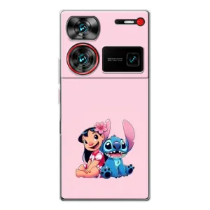 Чехол с принтом Стич на ZTE Nubia Z60 Ultra (Лило и Стич)