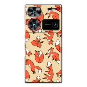 Чехлы с картинкой Лисички для ZTE Nubia Z60 Ultra (VPrint) (Лисички)